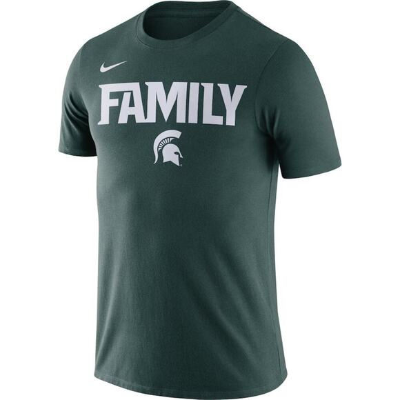 Nike Men's Nike Green Michigan State Spartans Family T-Shirt Size XL - Picture 1 of 5